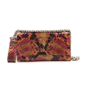 Chanel Python Chain Bifold Wallet Coin Case